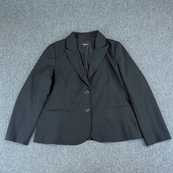 J Cooper Classic Professional Two Button Blazer Women XL Black Office Career — photo 2